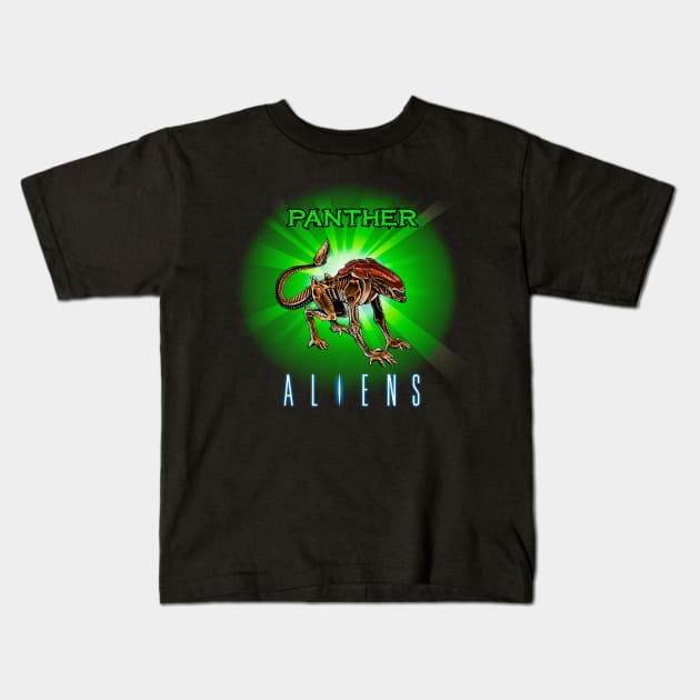 Panther Alien Kids T-Shirt by Ale_jediknigth